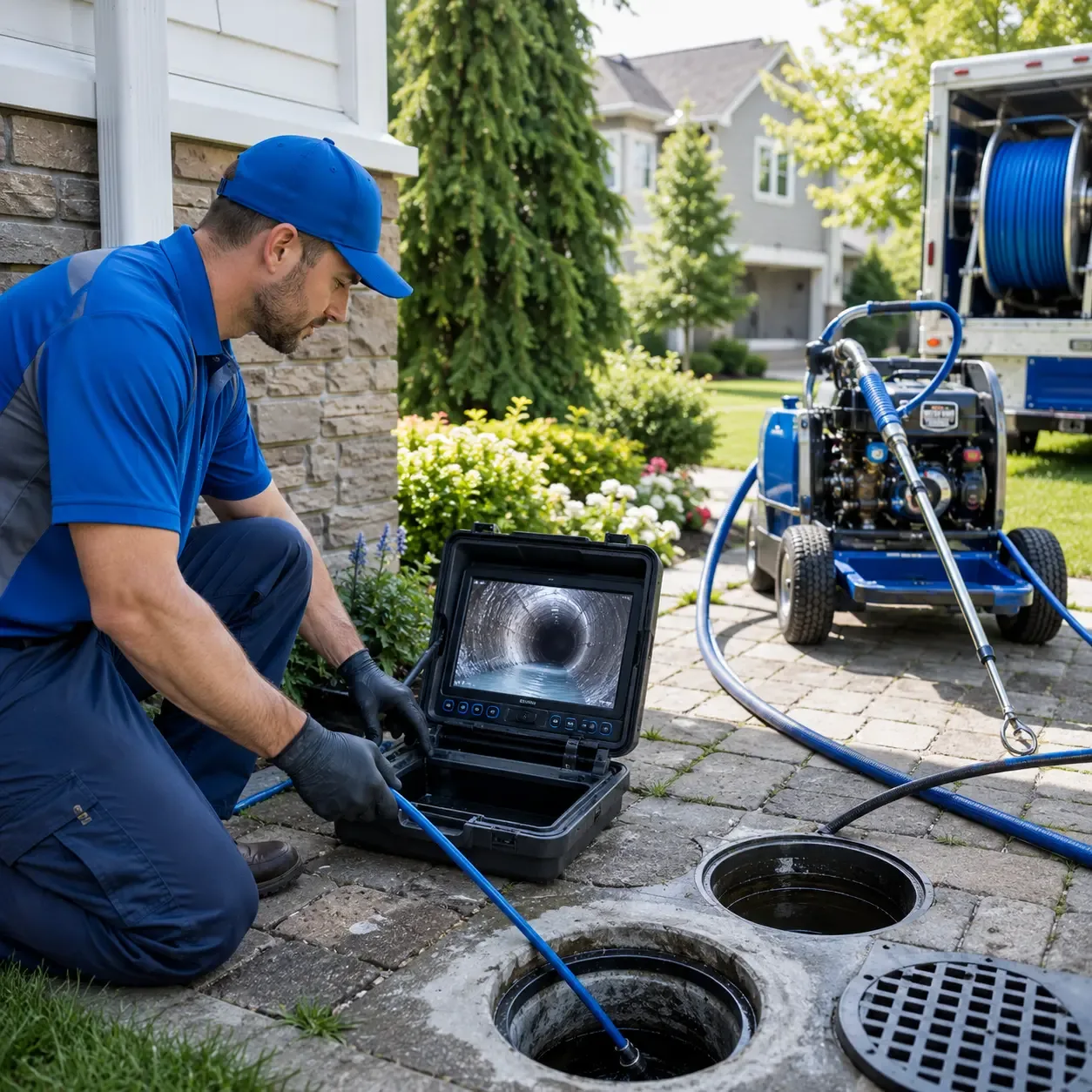 Outdoor drain cleaning professionals serving Onekama, MI